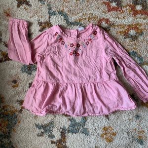 Long sleeve Baby GAP embroidered blouse